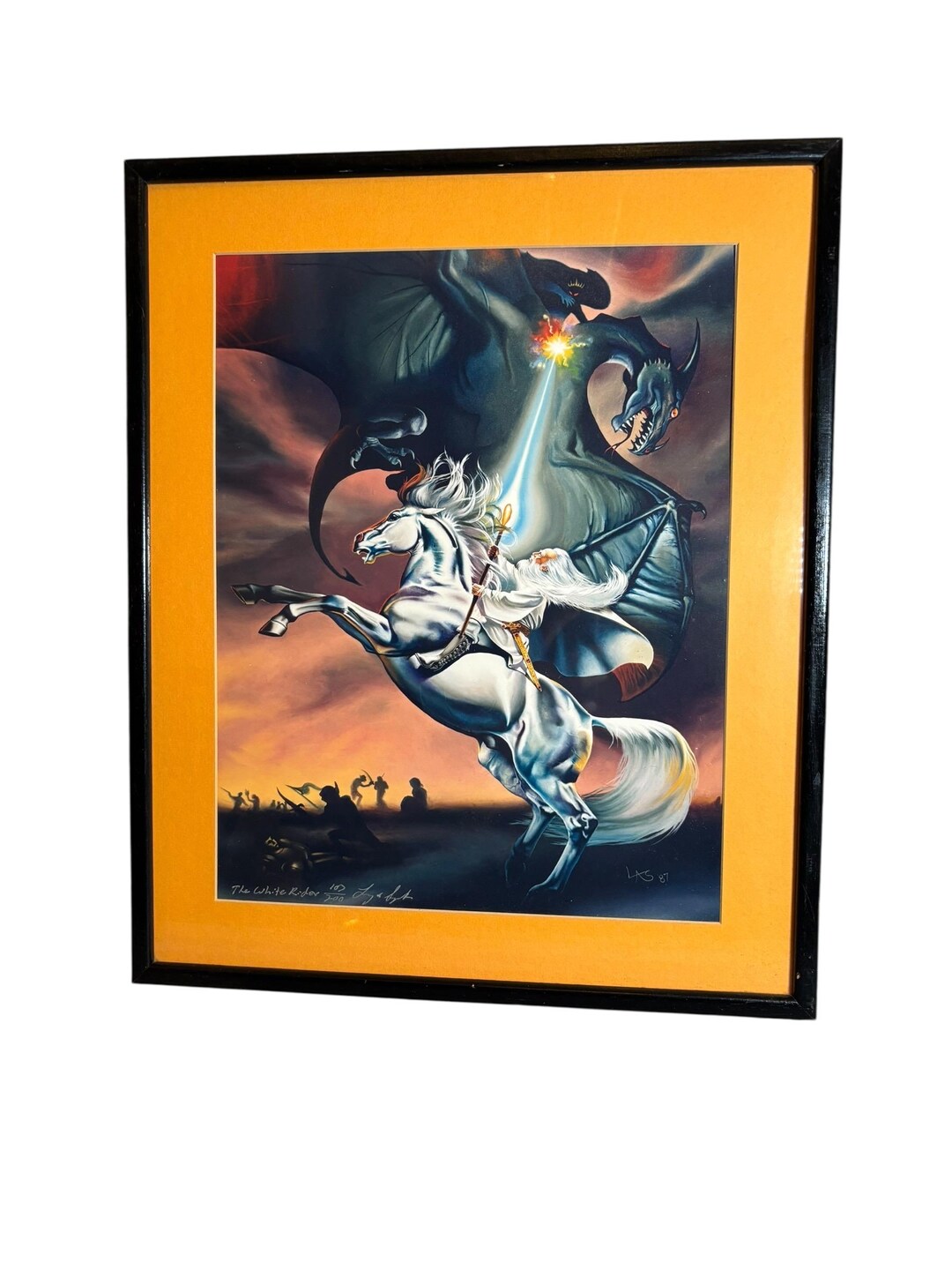 The White Rider Fantasy Art Print Signed Lucy Synk Limited Edition 102 ...