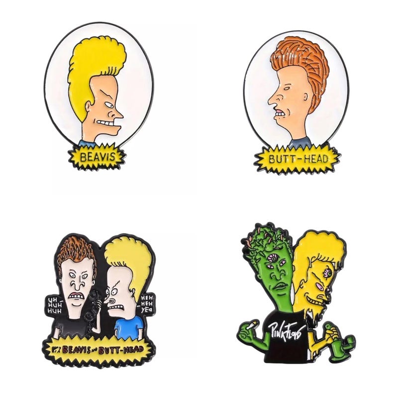 Hippie Beavis And Butthead 420 Stoner Enamel Pin – Festival Hat & Lapel, Heady - View #5