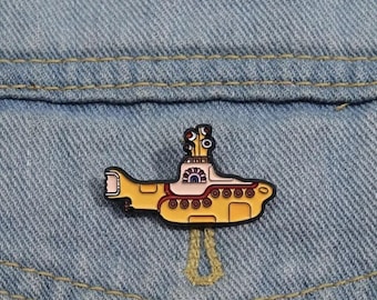 The Beatles Yellow Submarine Enamel Pin Badge John Lennon, Paul McCartney Brooch