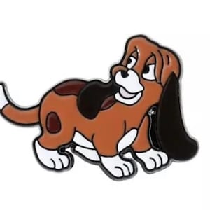Copper the Hound Cartoon Character from The Fox and The Hound Enamel Pin Gift
