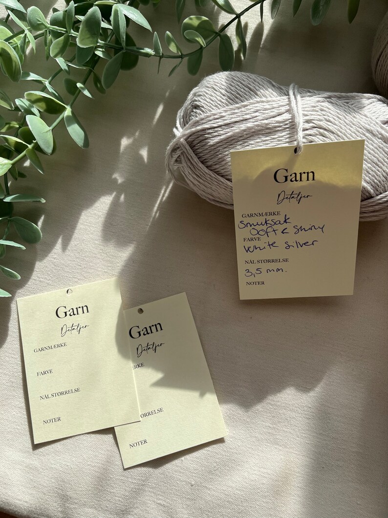 Yarn Details Printable PDF, US and DK Versions, Digital Download ...