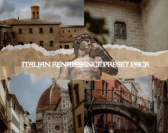 Italian Renaissance Preset Pack - thefoxandtheivy's themed presets for professional and mobile photography (for Lightroom Mobile & Desktop)