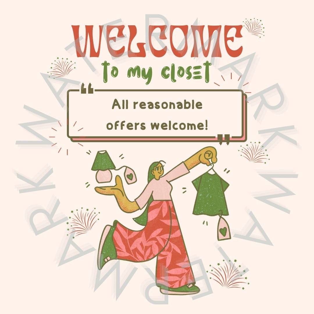 Reasonable Offers Welcome Sign Poshmark Closet Sign - for Offers and Bundles - Etsy main image 4