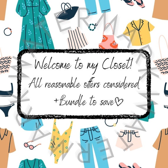 Poshmark Closet Sign - for Offers and Bundles - Etsy display picture 3