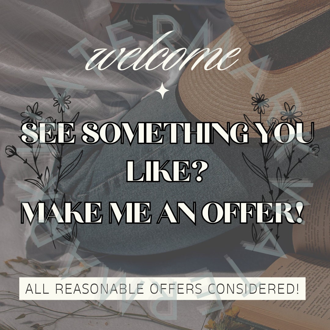 Poshmark Closet Sign - for Offers and Bundles - Etsy display picture 1