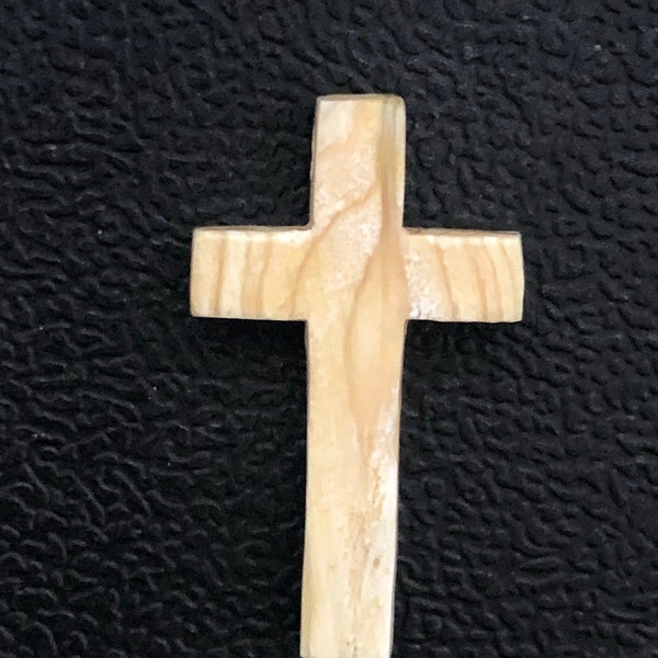 Elegant & Simple Hand Carved Bone Cross Pendant, Asian Carp bone carving, Religious/Christian/Catholic Gift, Jewelry making supply