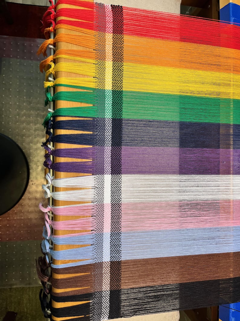 2025 Rainbow/Pride Handwoven 100% Cotton Kitchen /Hand Towels bild 7