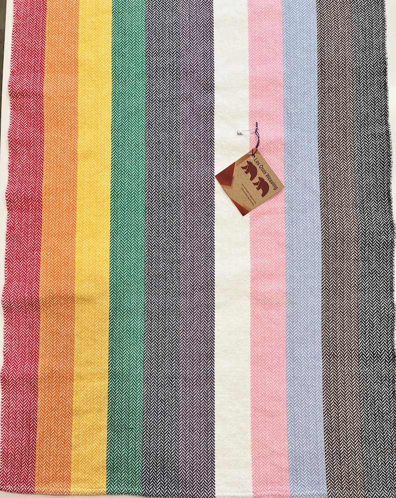 2025 Rainbow/Pride Handwoven 100% Cotton Kitchen /Hand Towels Kitchen/Hand - White