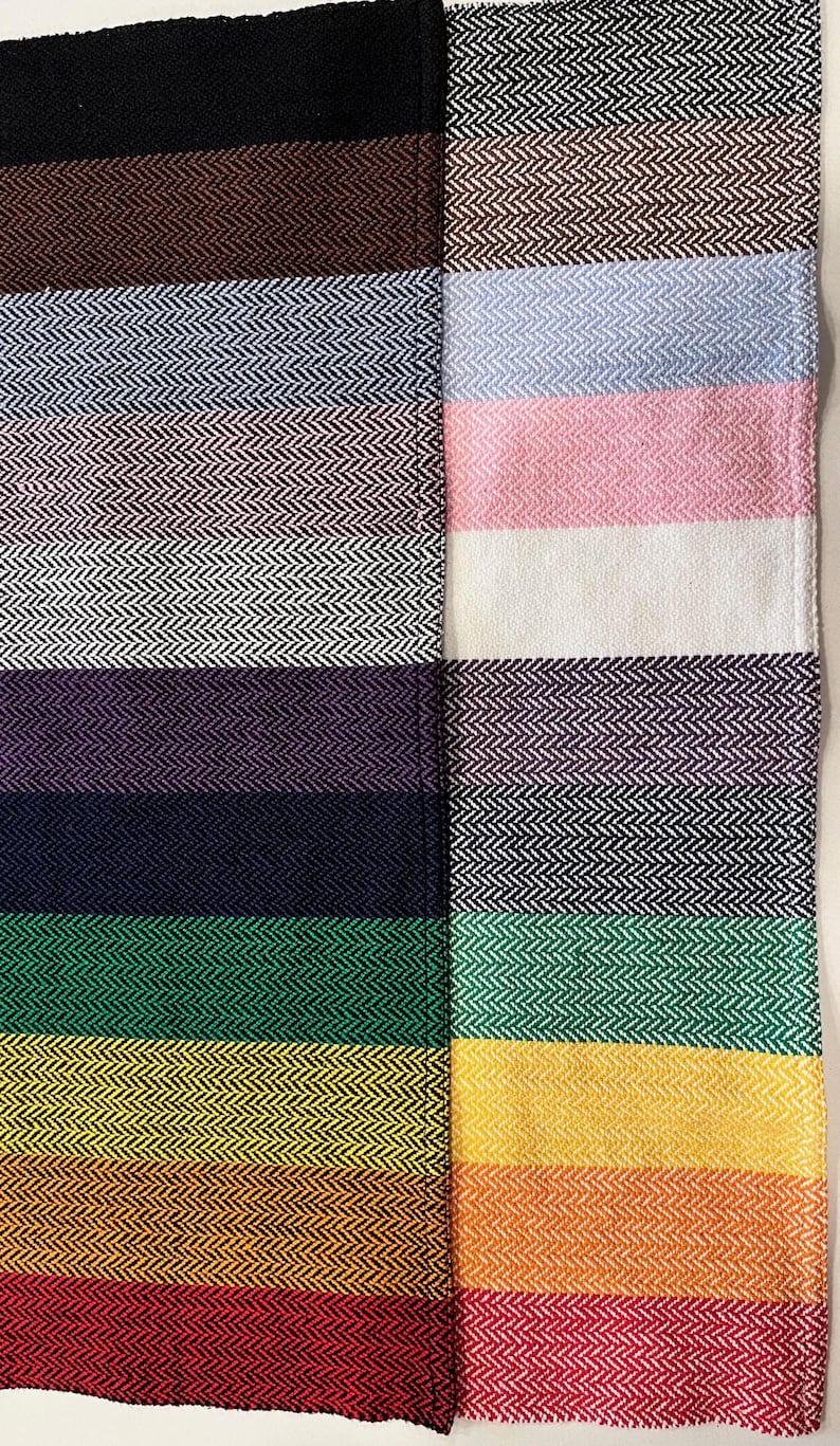 2025 Rainbow/Pride Handwoven 100% Cotton Kitchen /Hand Towels bild 3