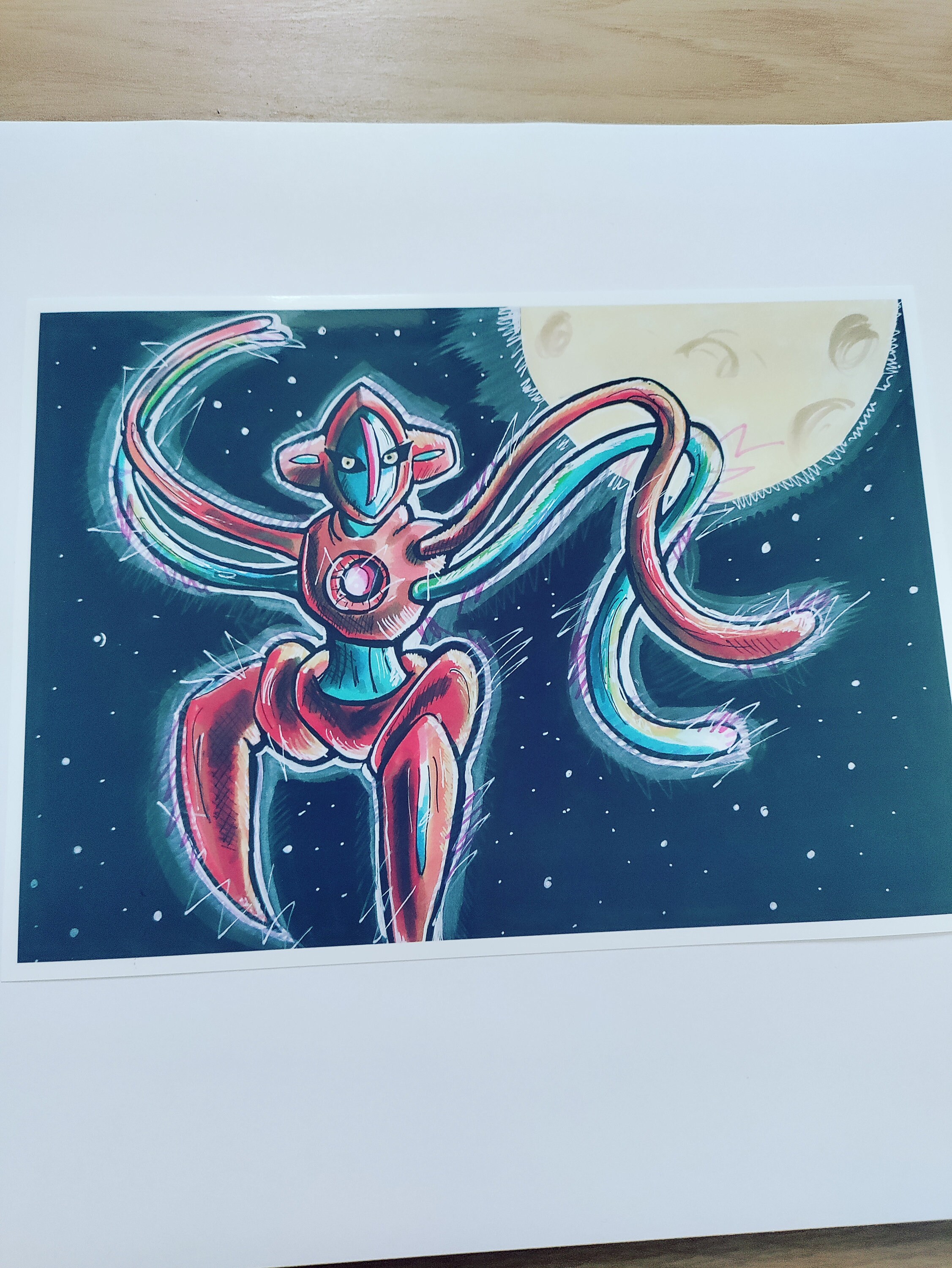 alternative-pokemon-art: Artist Shiny Deoxys by request.