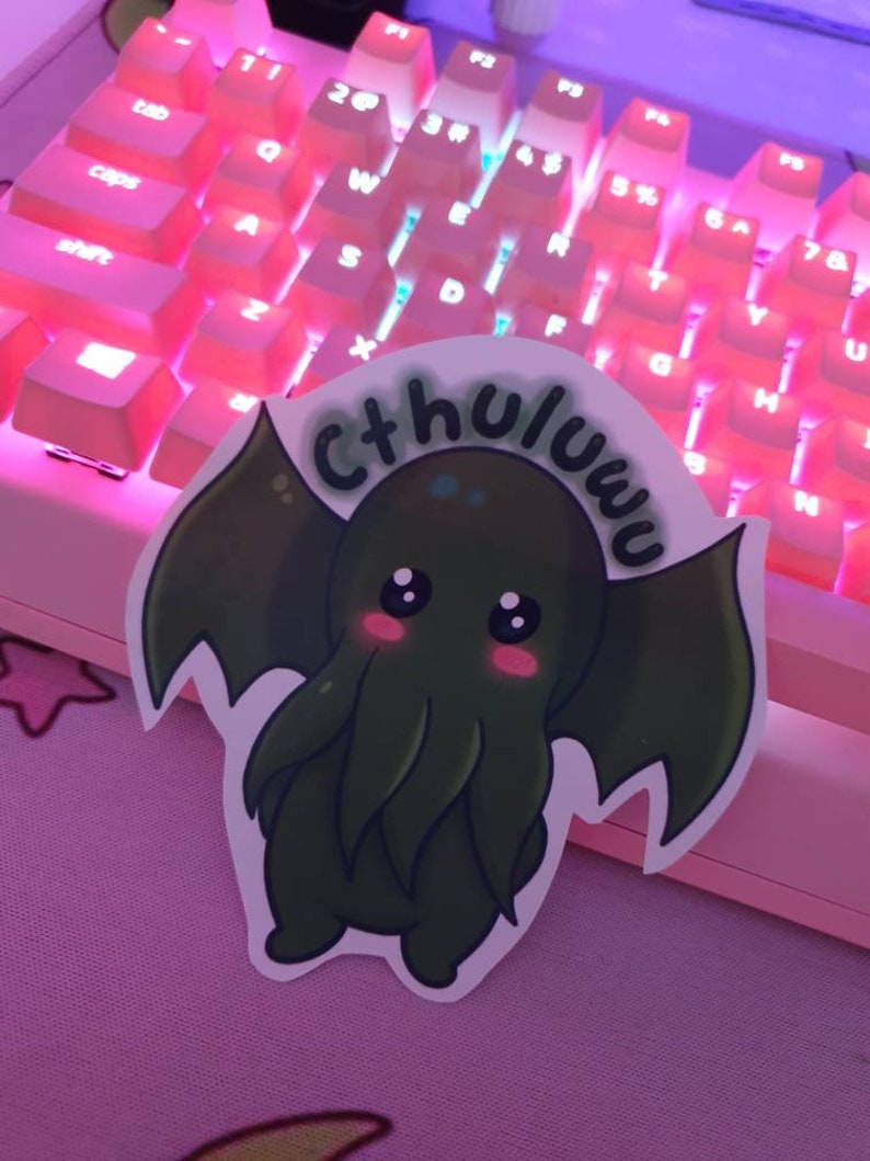 Cthuluwu Cute Spooky Meme Sticker Cthulhu Inspired Kawaii Tentacle cthuluwu-cute-spooky-meme-sticker-cthulhu-inspired-kawaii-tentacle