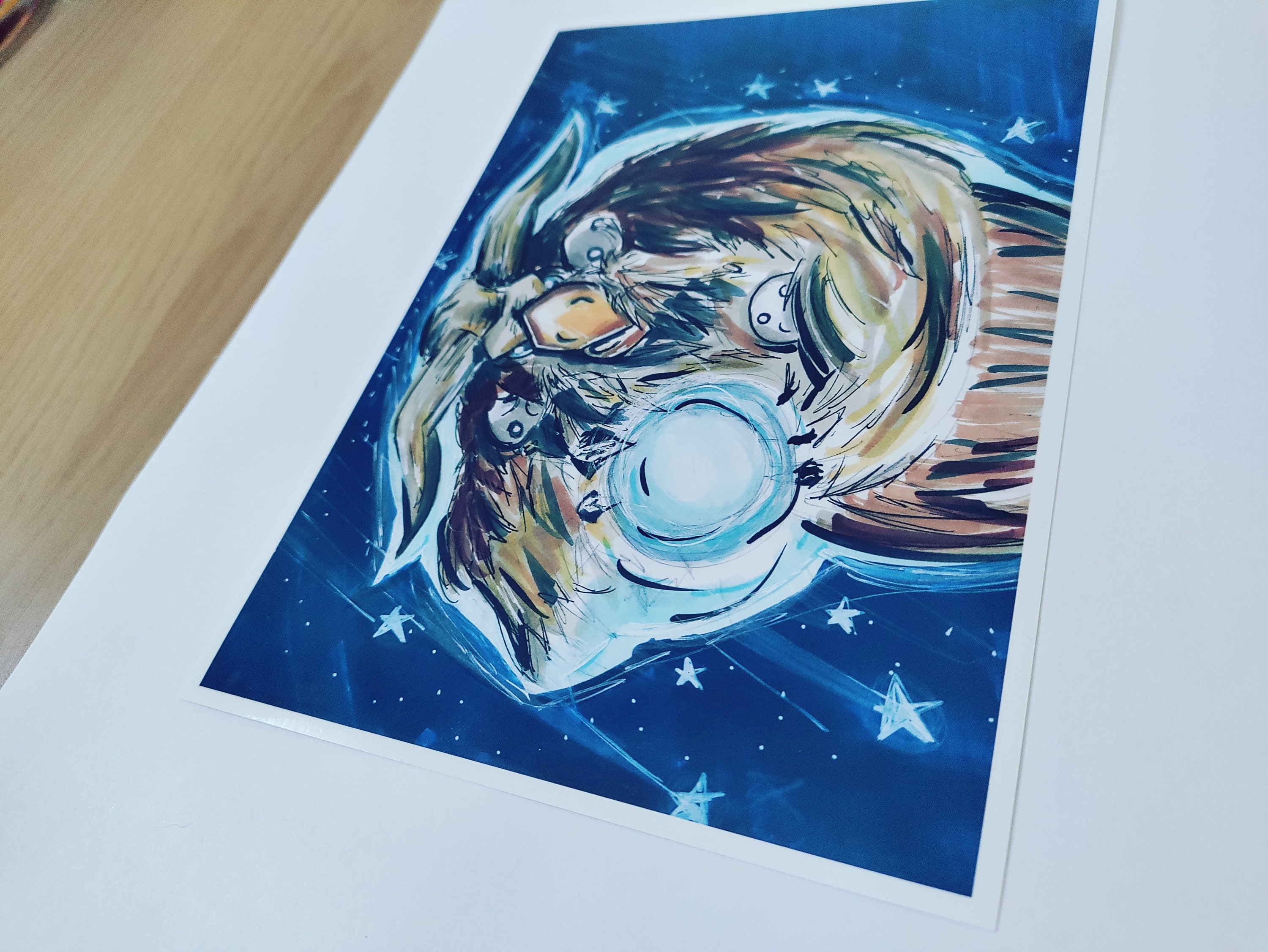 Tauren Moonkin, Boomkin Balance Druid Inspired Art Print, Owl Beast ...