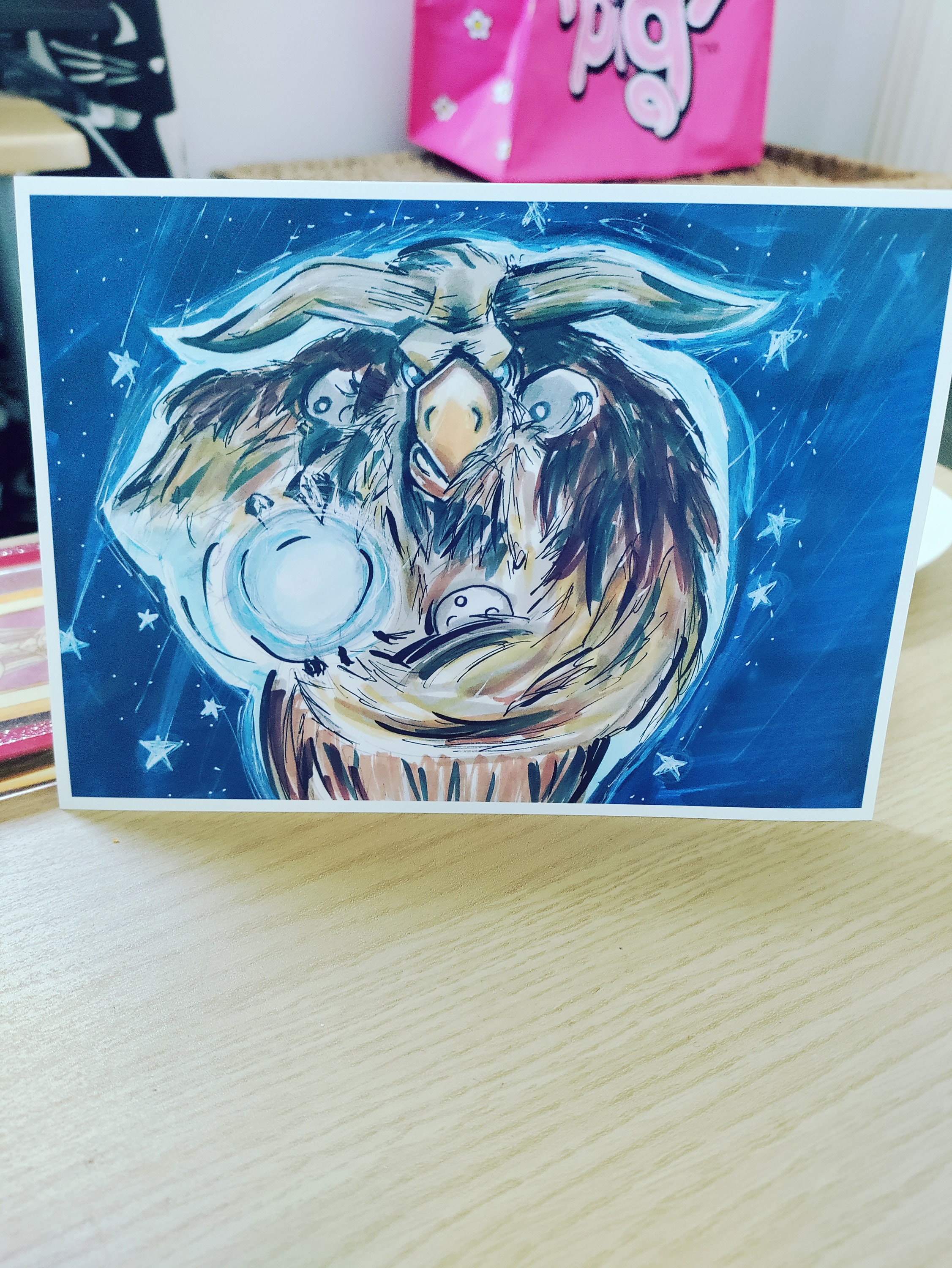 Tauren Moonkin, Boomkin Balance Druid Inspired Art Print, Owl Beast ...
