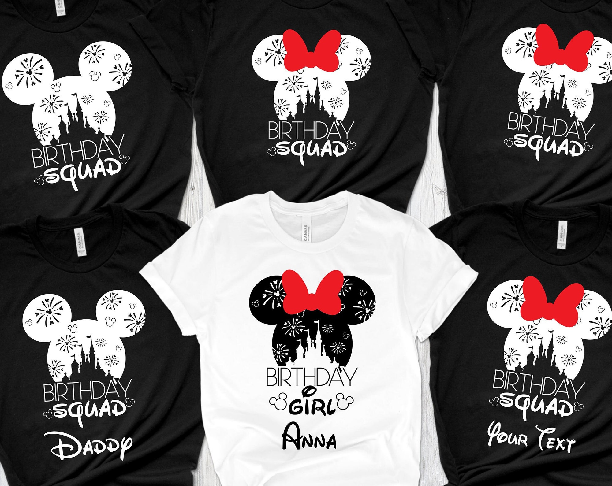 Discover Disney Birthday Familien Disney Squad T-Shirt