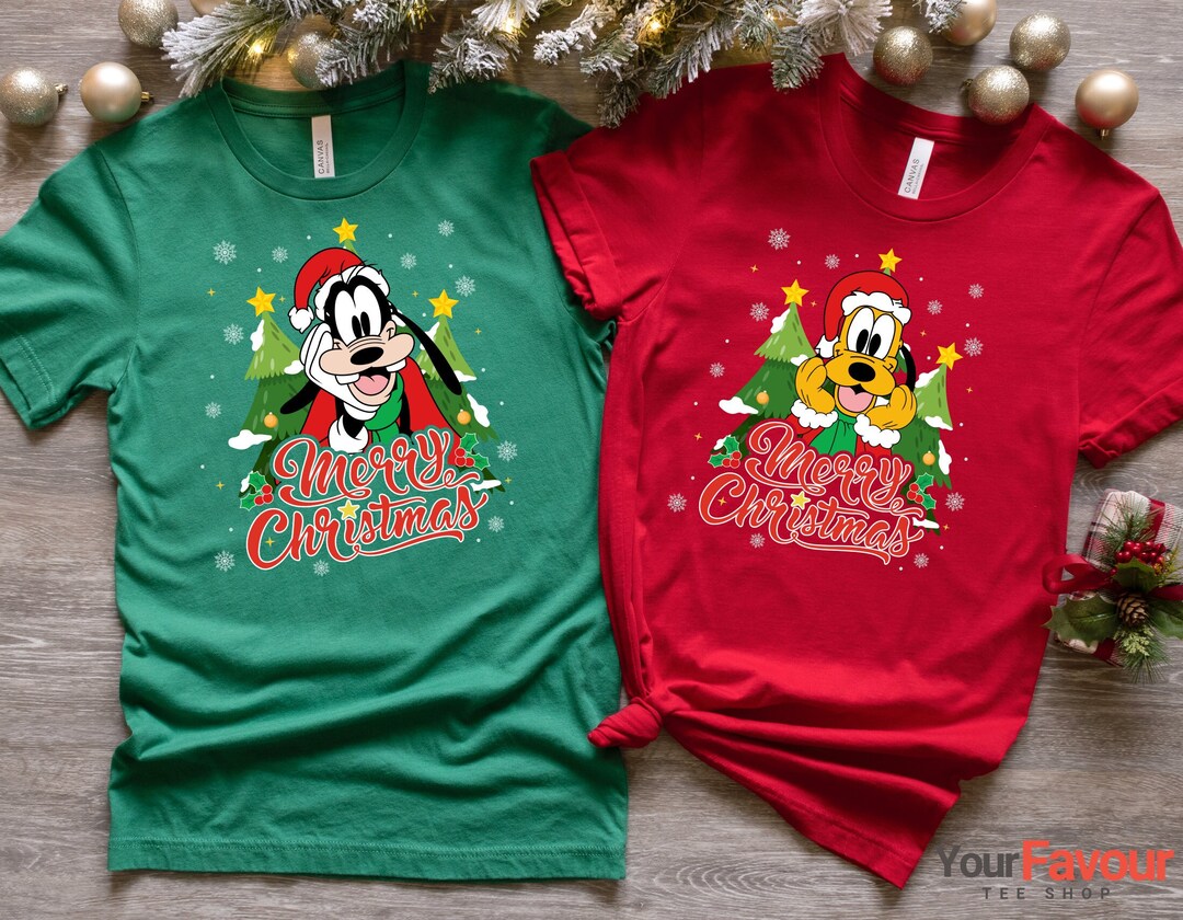 Christmas Disney Characters Shirt Disney Family Christmas - Etsy