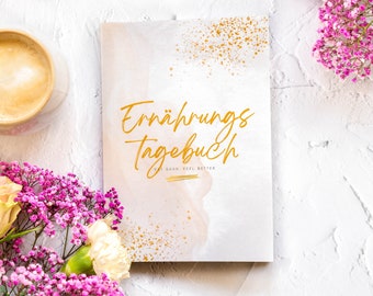 Food diary to fill in | Fitness planner journal tracker | for 12 weeks | A5 diary