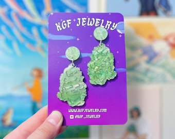 Pendientes y llaveros colgantes de acrílico hechos a mano de Nugs