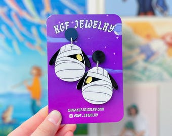 Lucky Villager Handmade Acrylic Dangle Statement Earrings & Keychains