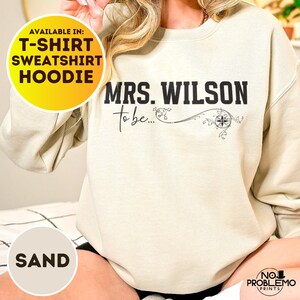 Personalized Future Mrs Sweatshirt, Custom Fiancee Hoodie, Bride To Be Gift, Bridal Shower Clothing, Engagement Gifts, I Said Yes Outfit