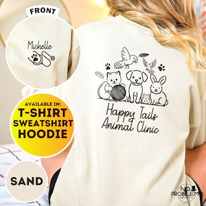 Custom Veterinary Technician Sweatshirt, Personalized Vet Tech Shirt, Veterinarian Graduation Gift, Animal Doctor Sweater, Vet Medicine Tee