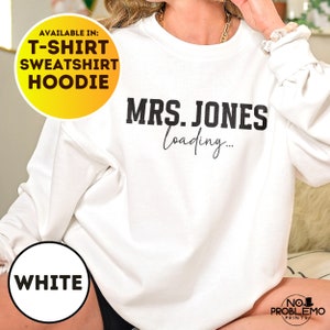 Personalized Future Mrs Sweatshirt, Custom Fiancee Hoodie, Bride To Be Gift, Bridal Shower Clothing, Engagement Gifts, I Said Yes Outfit
