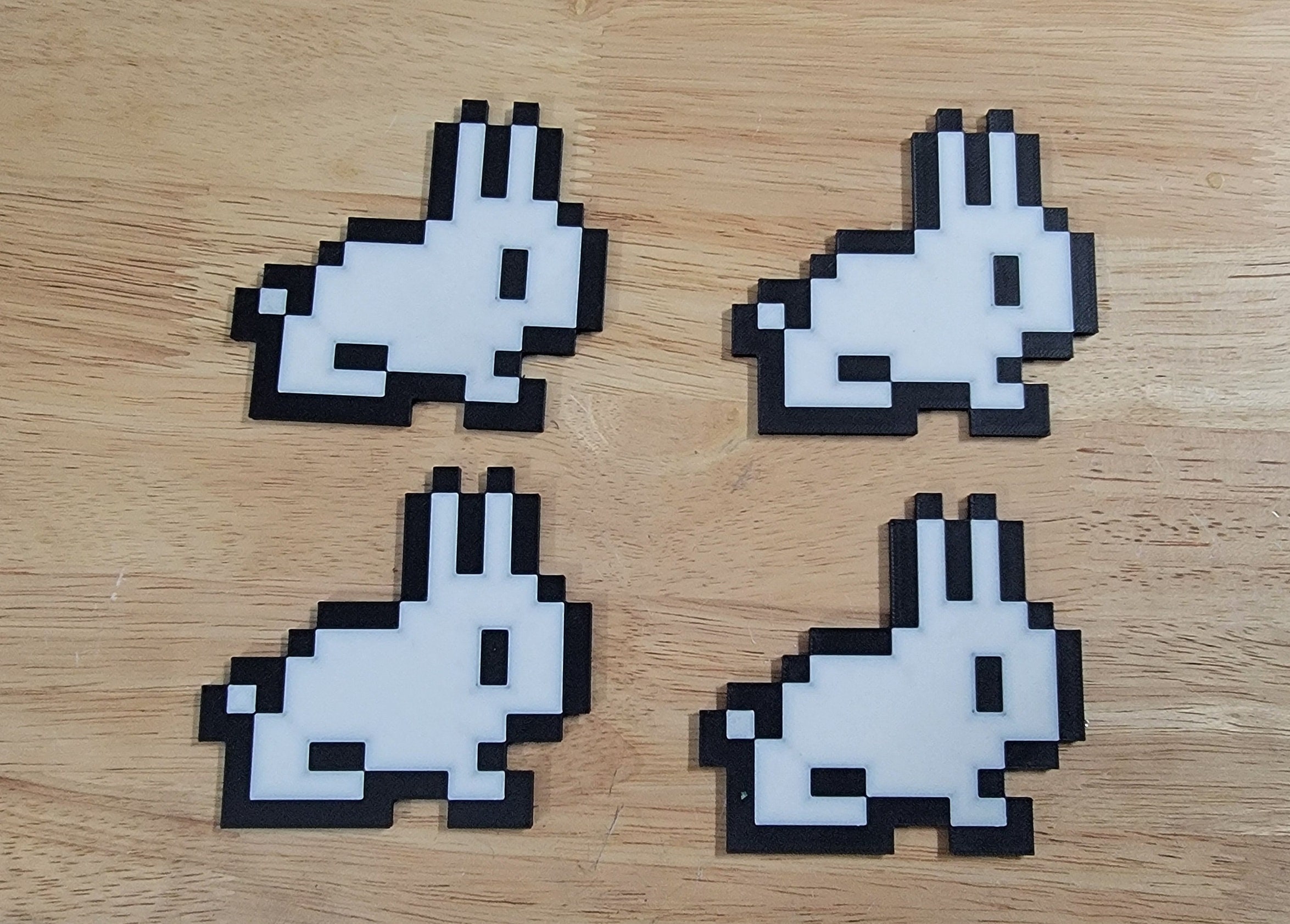 Terraria Exclusive: Adorable Pixelated Rabbit! Family of 4 per Order ...