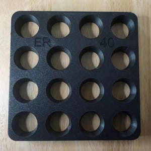 Portapinzas ER40 de alta calidad: admite 16 pinzas, fabricado en EE. UU., impreso en 3D