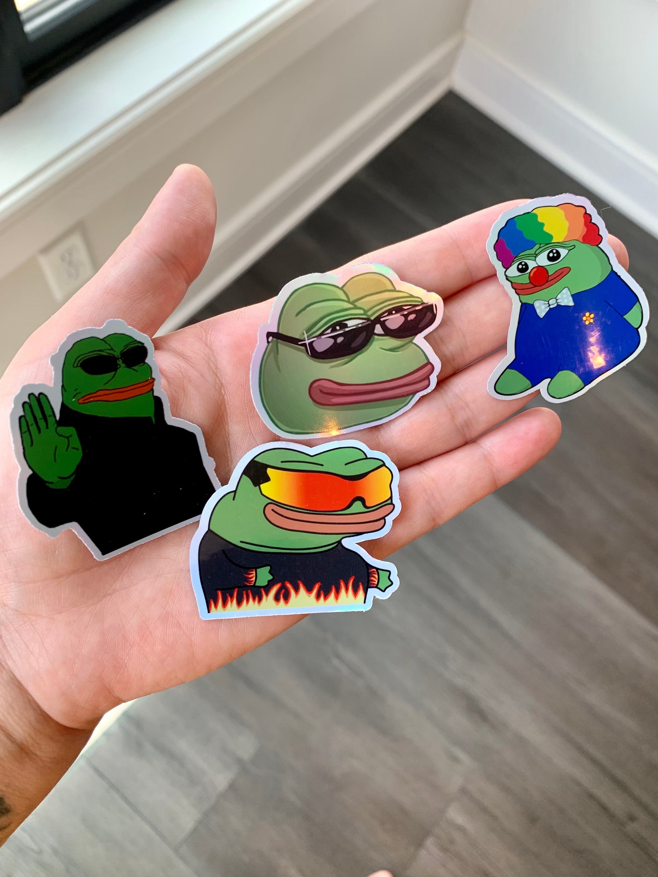 Pepe Pepe Sticker Pepe Emotes Pepe Frog Stickers Sticker - Etsy