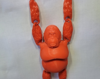 3D Printed Articulated Orangutan: Posable Desk Toy