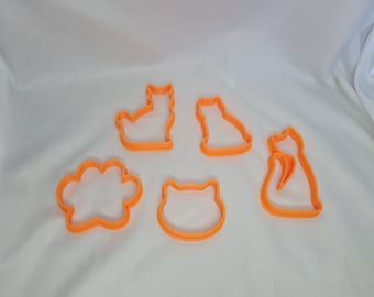 Cat cookie cutters / 3D printed.