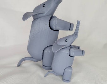 3D Printed Elephant | Fidget toy \ Desktop toy