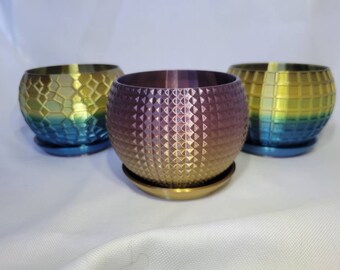 3D printed Planters with water catch / desktop decoration