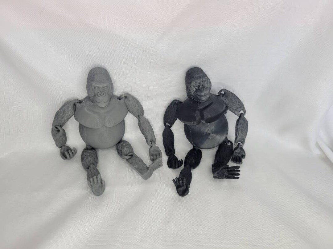 Gorilla / Sliver Back / Fidget Toy / Desktoy Etsy