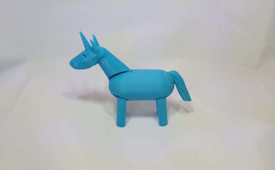 3D Printed Articulated Unicorn: Moving Head, Tail & Legs - Etsy
