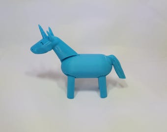 3D Printed Articulated Unicorn: Moving Head, Tail & Legs
