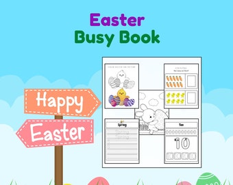 Easter Busy Book | Writing, Counting & Coloring (PDF)