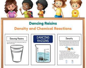 Dancing Raisins Science Experiment: Density & Chemical Reactions (Digital Download)