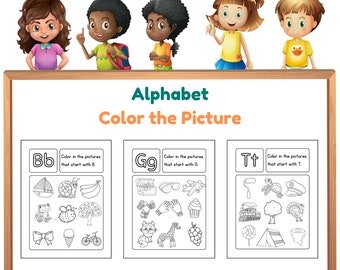 Educational Alphabet Coloring Book for Language Development | Printable Worksheets