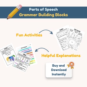 Parts of Speech: Adjectives, Adverbs, Nouns, Pronouns, Verbs, Articles, Prepositions, Interjections, and Conjunctions | Elementary Writing