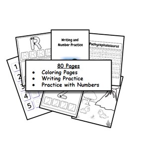 Writing Practice with Dinosaurs| Alphabet| Numbers| Handwriting| Dinosaurs| Writing Practice