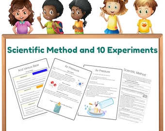 Elementary Science Experiments | Scientific Method, Fun Activities (Digital Download)