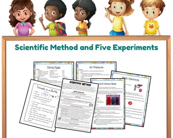Scientific Method and Five Experiments | Dyeing Eggs | Tornado in a Bottle |Air Pressure | Acid Versus Base | Static Electricity | Science