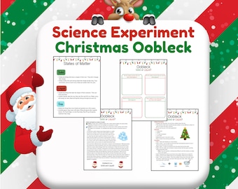 Christmas Oobleck Science Experiment: Fun Holiday Learning (Digital Download)