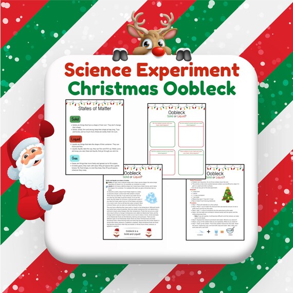 Oobleck Experiment Worksheets