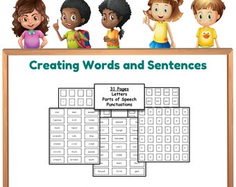 Parts of Speech Printable | Word and Sentence Building (PDF)