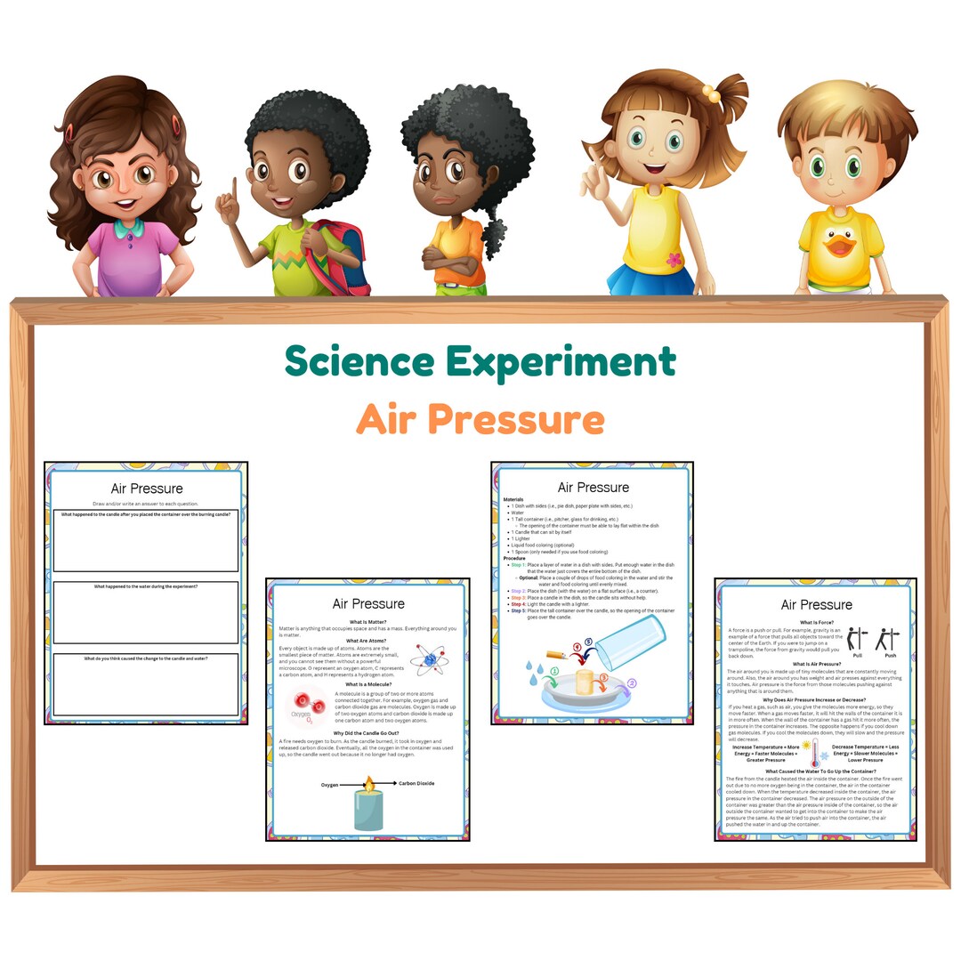 Air Pressure Science Experiment: Fun Elementary Lesson - Etsy
