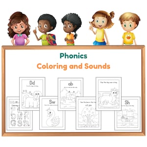 Phonics: Coloring and Sounds | Learn Sounds | Phonics Coloring Pages | Learn to Read | Elementary Reading