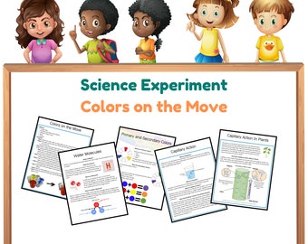 Colors on the Move Science Experiment: Capillary Action (Digital Download)