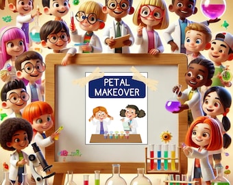 Petal Makeover Science Experiment: Plant Anatomy STEM Activity (PDF Pattern)