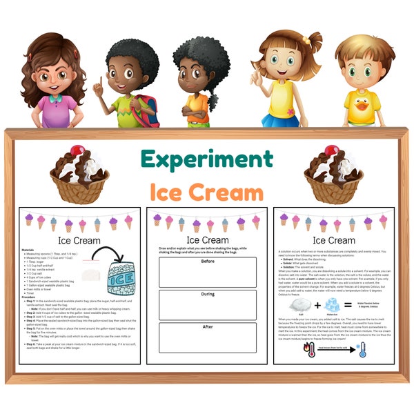 Science Experiment: Ice Cream | Recipe for Ice Cream| Fun Kids Activity | Elementary Science | Middle School Science
